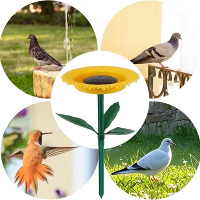 MCBOSON Mangeoire à Oiseaux Extérieure en Forme de Tournesol