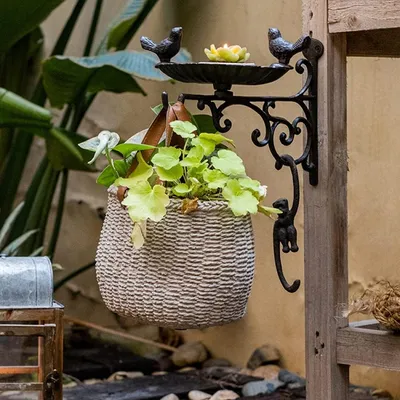 MCBOSON Crochet Artisanal en Fonte Oiseau Décoration Jardin