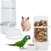 MCBOSON 2er Set Automatische Vogel-Futter- & Wasserverteiler für Käfig