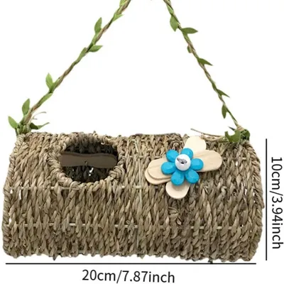 MCBOSON Cabane Suspendue Oiseaux, Herbes Marines Naturelles
