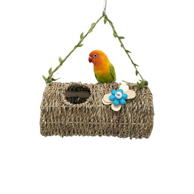 MCBOSON Cabane Suspendue Oiseaux, Herbes Marines Naturelles