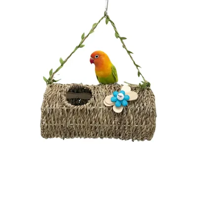 MCBOSON Cabane Suspendue Oiseaux, Herbes Marines Naturelles