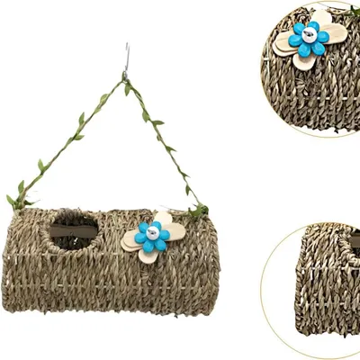MCBOSON Cabane Suspendue Oiseaux, Herbes Marines Naturelles