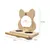MCBOSON Ensemble Alimentation pour Oiseaux : Bol Inox, Cadre Bois & Miroir