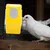 MCBOSON Lot de 2 Mangeoires Suspendues pour Pigeons Plastique Jaune