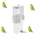 MCBOSON Hängende Anti-Überlauf-Vogelfuttertröge 360ml für Käfigvögel