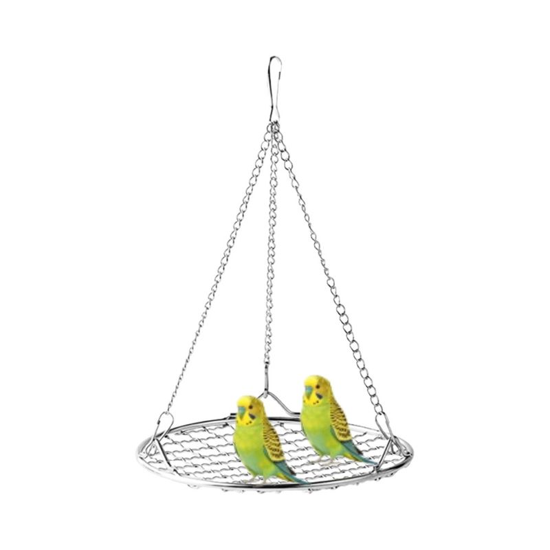 MCBOSON Vogel-Schaukel, Abnehmbare Rostfreie Gitter