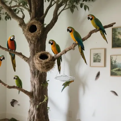 MCBOSON Balançoire pour Oiseaux,