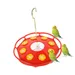 Hängender Kolibri-Trinkbrunnen rotes Blumendesign für Balkon Garten