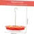 MCBOSON Abreuvoir suspendue design fleur rouge colibris