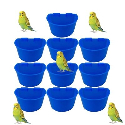 MCBOSON Lot de 10 Gobelets à Eau/Mangeoire pour Oiseaux