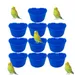 MCBOSON 10er-Set Vogeltrink-/Futterbecher für Vögel
