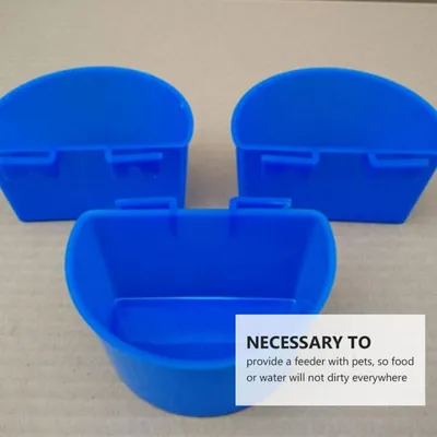 MCBOSON Lot de 10 Gobelets à Eau/Mangeoire pour Oiseaux