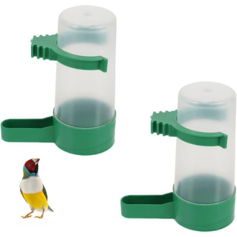 ZooVenture Vogel Tränke - Automatisch, 2 Stück, Kunststoff