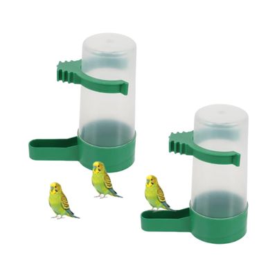 MCBOSON Lot de 2 Abreuvoirs Automatique Oiseaux Suspension Cage