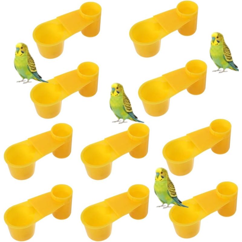 MCBOSON 10er-Set Vogeltrinkbecher