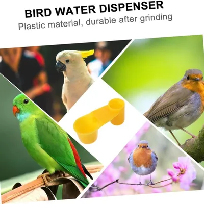 MCBOSON Lot de 10 Gobelets à Eau pour Oiseaux