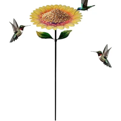 ZooVenture Bassin Oiseaux Extérieur - Fer, Jardin, Fleur