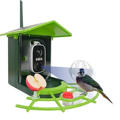 MCBOSON Mangeoire à Oiseaux Solaire 4G Caméra HD Reconnaissance IA 128Go