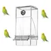 MCBOSON Automatische Spritzfeste Vogelfuttertröge für Kleine