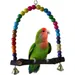 PetTribes - Jouet Balançoire en Bois pour Oiseau avec Clochette
