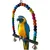 PetTribes - Jouet Balançoire en Bois pour Oiseau avec Clochette