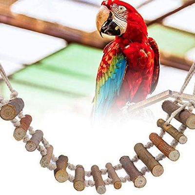 MCBOSON Échelle Oiseaux avec Balançoire