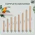 MCBOSON Lot de 8 Perchoirs Oiseaux Bois Naturel