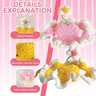 ZooVenture Chat Chapeau Fleur Decorative 2P ZooVenture Chat Chapeau Fleur Decorative 2P