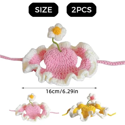 ZooVenture Chat Chapeau Fleur Decorative 2P ZooVenture Chat Chapeau Fleur Decorative 2P