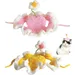 ZooVenture Chat Chapeau Fleur Decorative 2P