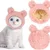 ZooVenture Serre-Tête Ours Rose - Peluche, Taille 13,7 cm ZooVenture Serre-Tête Ours Rose - Peluche, Taille 13,7 cm