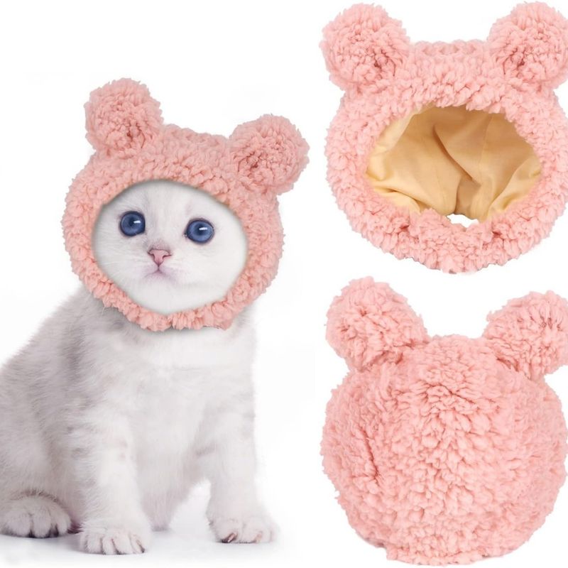 ZooVenture Serre-Tête Ours Rose - Peluche, Taille 13,7 cm
