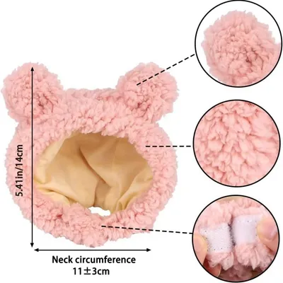 ZooVenture Serre-Tête Ours Rose - Peluche, Taille 13,7 cm ZooVenture Serre-Tête Ours Rose - Peluche, Taille 13,7 cm