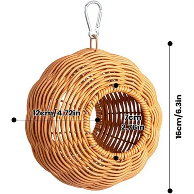 Niche en Bois Perroquet PetTribes - Aire de Nidification Petits Oiseaux