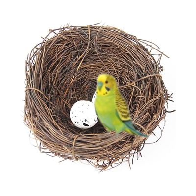 MCBOSON Nid d'Oiseau Artificiel Vintage Décoration Jardin