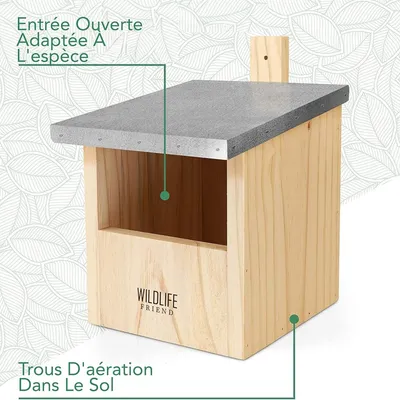 MCBOSON Nichoir en bois