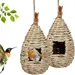MCBOSON 2er-Set Handgemachte Wildvogelnester 11,5x22cm