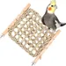 MCBOSON Échelle Cage Oiseaux, Perchoir Bois & Jonc de Mer