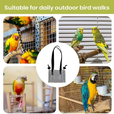 Sac Transport Petit Oiseau PetTribes - avec Harnais Intégré Anti-Évasion