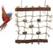 HausPets Hamac à échelle en bois pour oiseaux