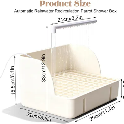 MCBOSON Douche pour Oiseaux