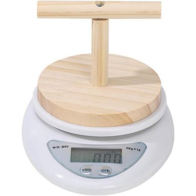 ZooVenture Balance Perroquet - Bois, Haute Précision, Surveillance Santé
