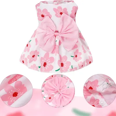 ZooVenture Sommerkleid Hund Katze - Blümchen, Atmungsaktiv ZooVenture Sommerkleid Hund Katze - Blümchen, Atmungsaktiv