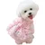 ZooVenture Robe Chien Coeur Rose Nœud 3D ZooVenture Robe Chien Coeur Rose Nœud 3D