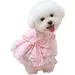 ZooVenture Robe Chien Coeur Rose Nœud 3D