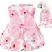 ZooVenture Sommerkleid Hund Katze - Blümchen, Atmungsaktiv