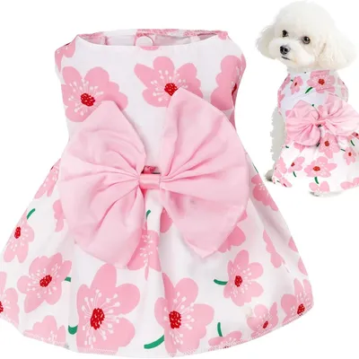 ZooVenture Sommerkleid Hund Katze - Blümchen, Atmungsaktiv ZooVenture Sommerkleid Hund Katze - Blümchen, Atmungsaktiv