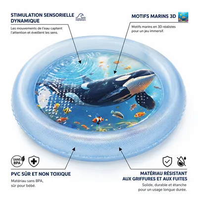 HausPets Tapis de jeu d'eau pour animaux