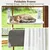 Hamac pour chat sans fil, avec 4 ventouses, pliable et